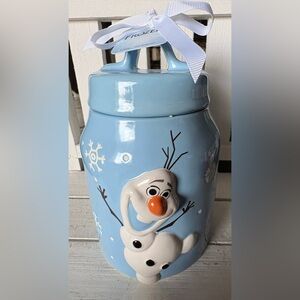 Disney Frozen Olaf Light Blue Cookie Jar